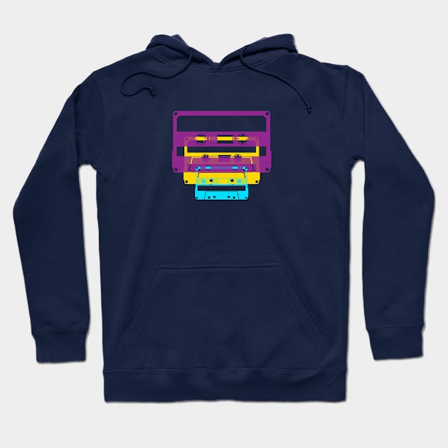 Retro Cassettes Hoodie by spicytees